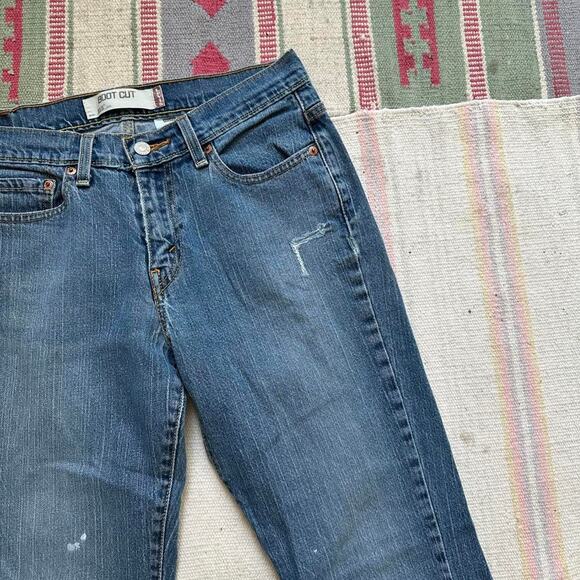 Vintage Y2K Low Rise Levis Bootcut Fare Denim Short Jeans - Picture 6 of 6